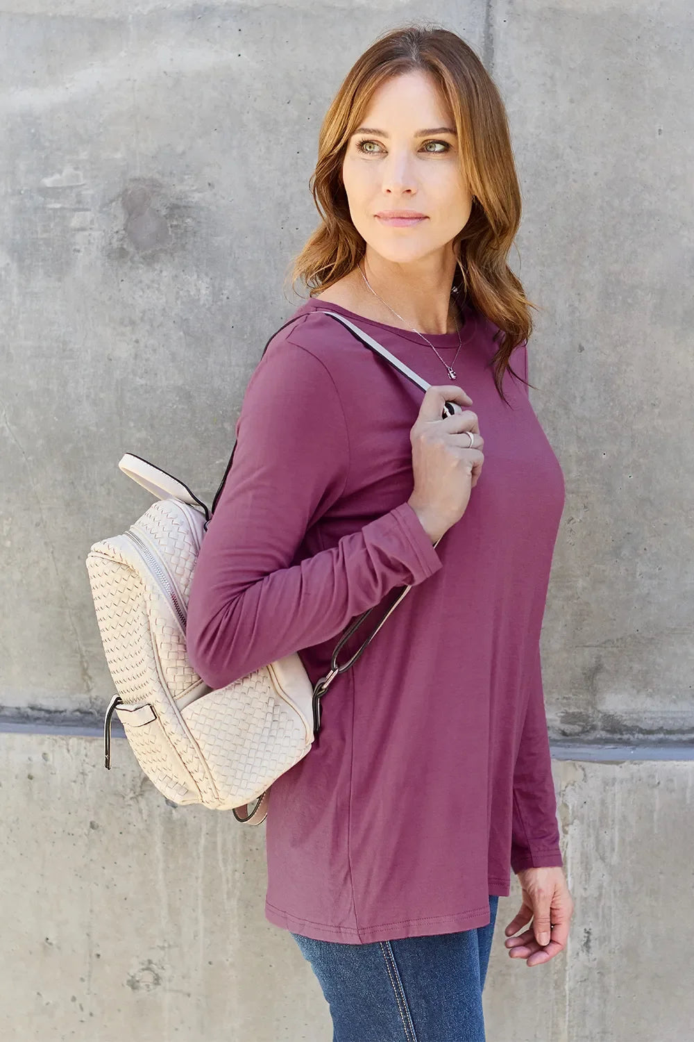 Basic Bae Full Size round Neck Long Sleeve Top