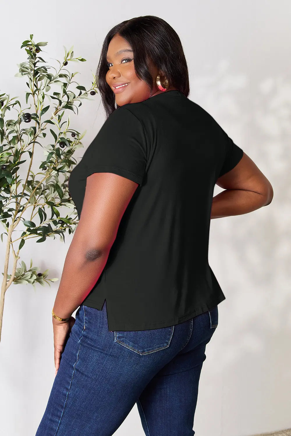 Basic Bae Full Size round Neck Short Sleeve T-Shirt plus Size