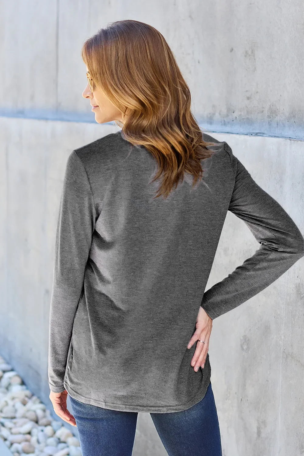Basic Bae Full Size round Neck Long Sleeve Top
