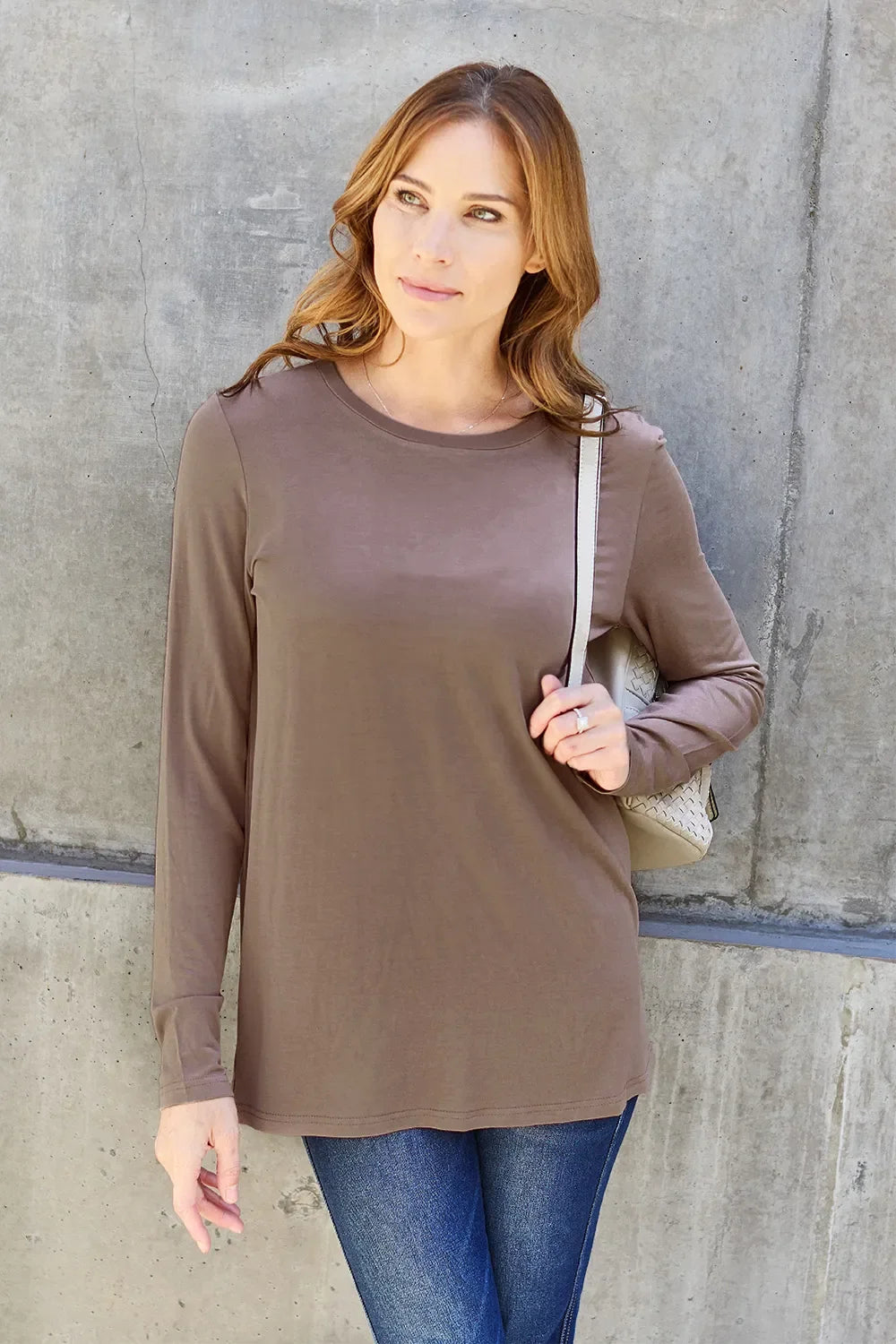 Basic Bae Full Size round Neck Long Sleeve Top