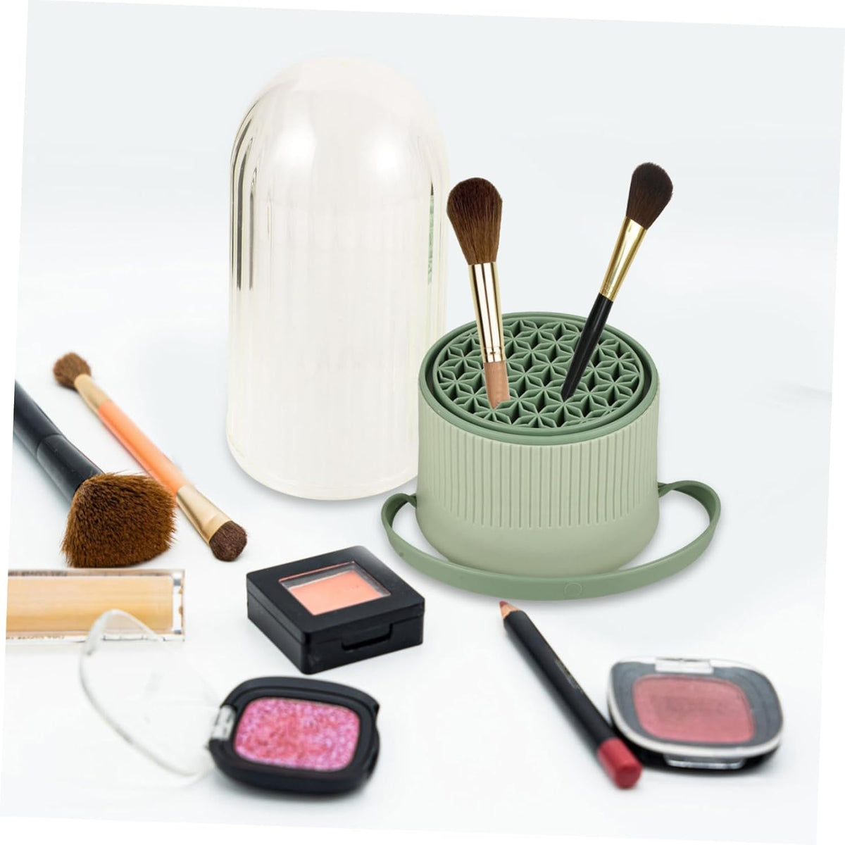 Portable Silicone Makeup Brush Cleaner Case for Beauty Tools