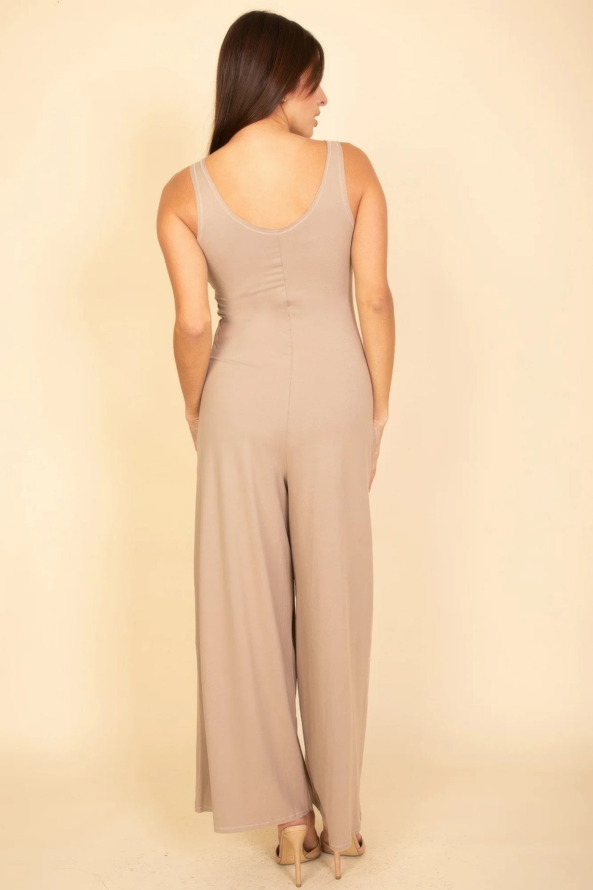 Sleeveless Tank Wide Leg Jumpsuit