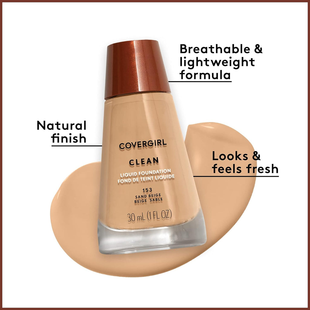 Clean Makeup Foundation - Creamy Natural 120, 1 oz (Packaging May Vary)