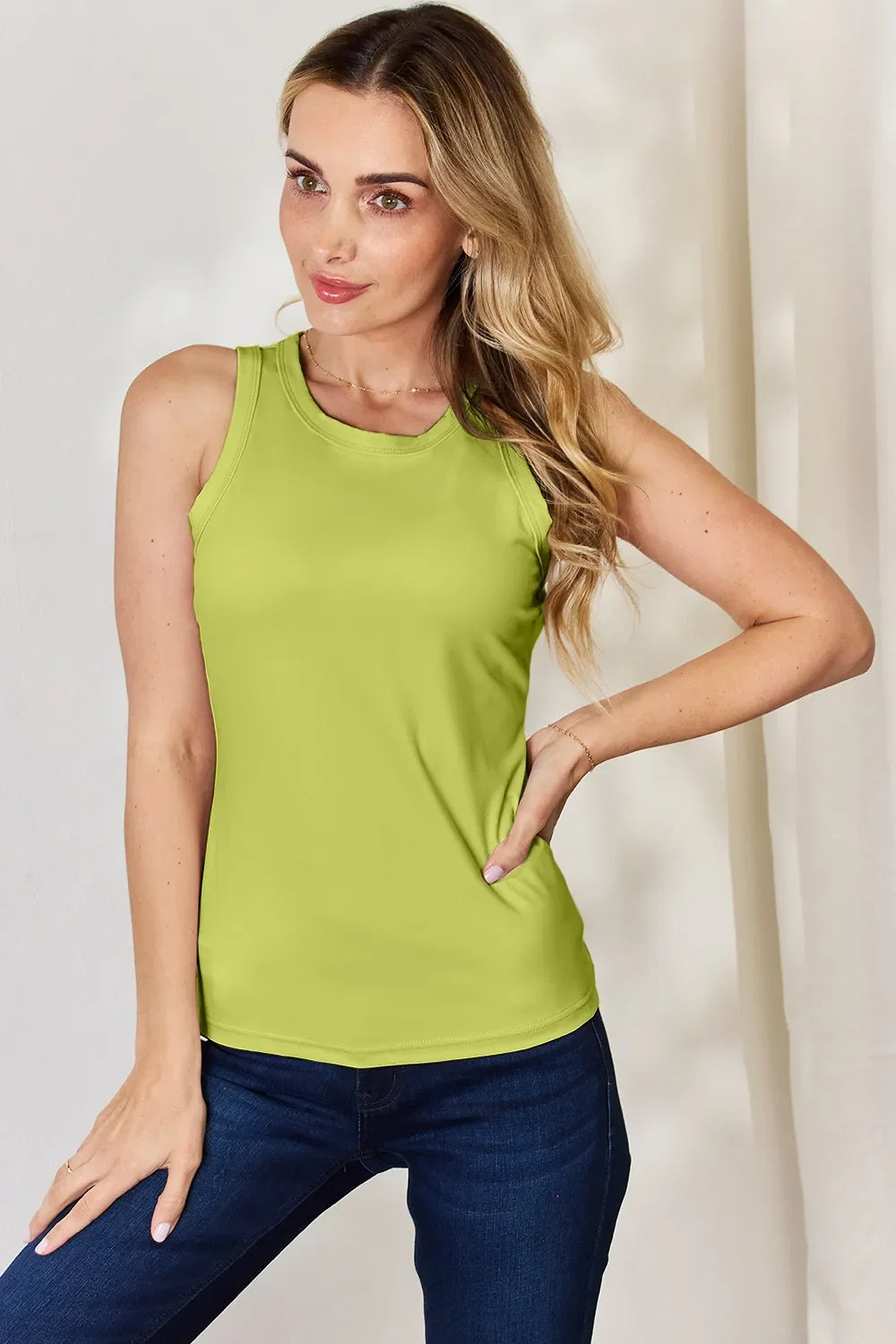 Basic Bae Full-Size Round Neck Slim Fit Tank Top
