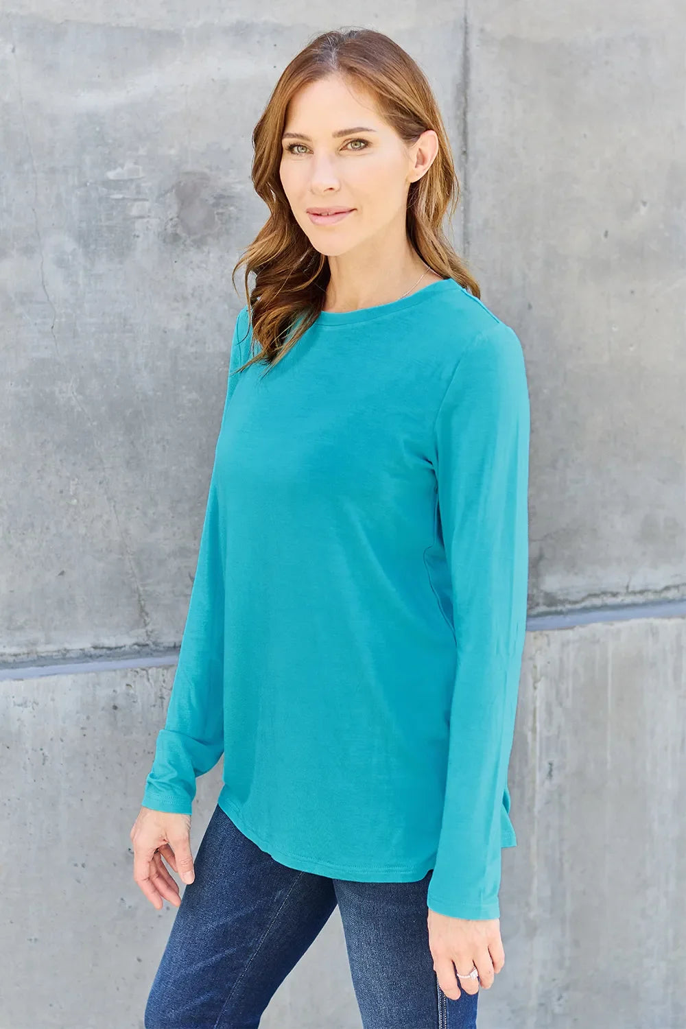 Basic Bae Full Size round Neck Long Sleeve Top
